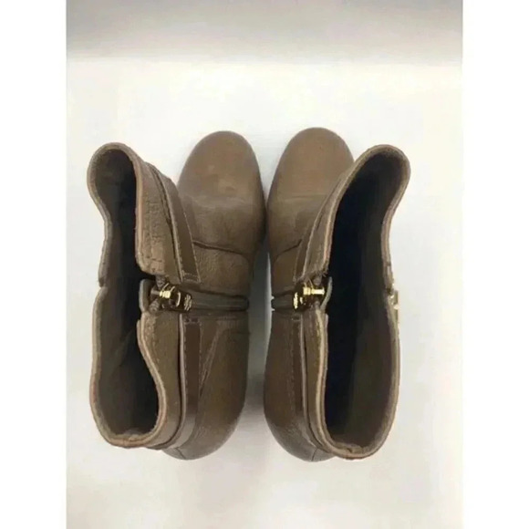 Tory Burch Bootie‎ 9.5 M brown women's shoes Mid-Heel  - Picture 5 of 8